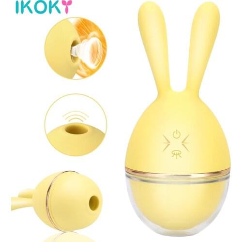 IKOKY Sex Goods For Adults Products Sucking Vibrator Sex Toys for Women Clitoris Stimulator Nipple Vaginal Massager Masturbator