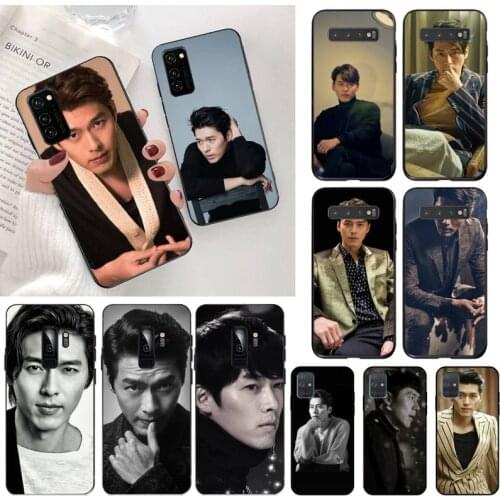 YJZFDYRM Kpop Star hyun bin Soft black Phone Case for Samsung S20 plus Ultra S6 S7 edge S8 S9 plus S10 5G lite 2020