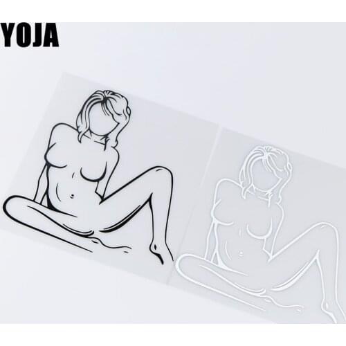 YOJA 15X16CM Sexy Girl Fashion Motorcycle Car Sticker Accessories Vinyl Decal ZT4-0216