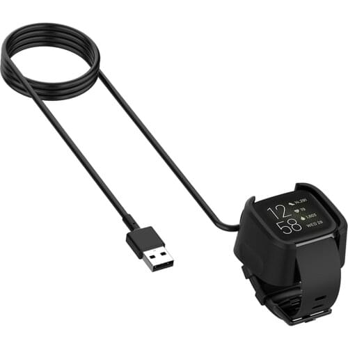 USB Replacement Wireless Charger Cradle Charging Dock Cable For Fitbit Versa 2 Versa2 Smart Watch Power Portable Adapter