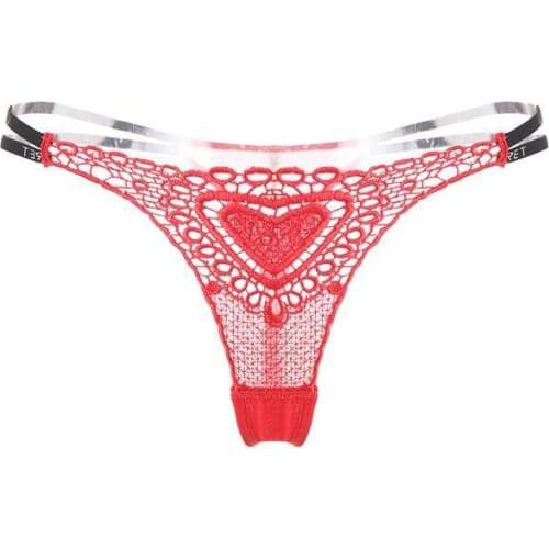 Women Sexy Lingerie Erotic Transparent Underwear Women Cute Panties See Through Flirty Strappy G-string Thong Bikini