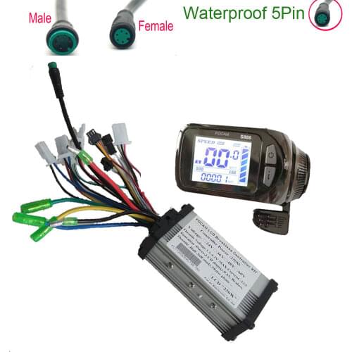 Ebike Lcd Display FOCAN LCD Display S886 Screen for 24V 36V 48V Electric bicycle E scooter Display Waterproof plug Accessories