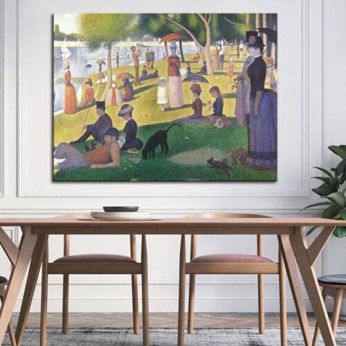 Famous Georges Seurat reproduction Sunday Afternoon on the Island of La Grande Jatte fine handpainted art painting
