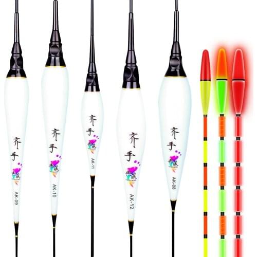 1 Pcs New Fish Bite Automatic Reminder Color Changing Smart LED Fishing Ultra Thick Tail Electronic Luminous Buoy Fish Accessory