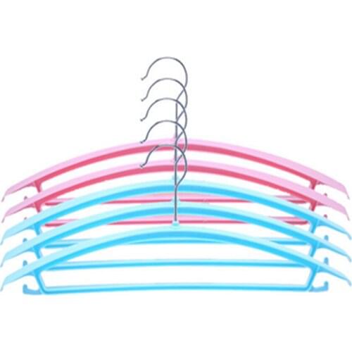 10PCS Balcony plastic hangers wide shoulder non-slip hanger windproof pants rack