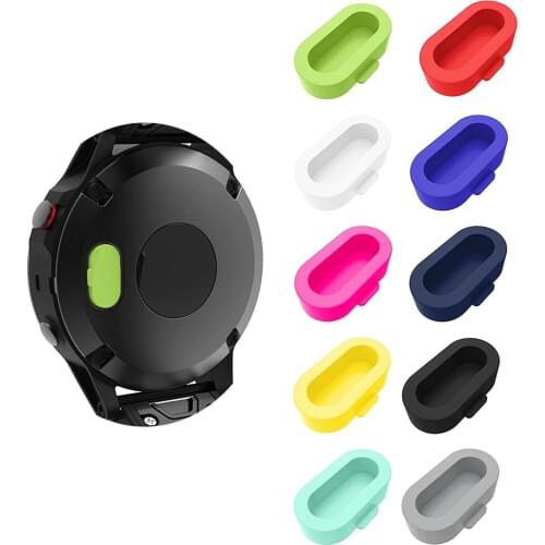 10 PACK) Silicone Dust Plug Anti-dust Plugs for Garmin Fenix 5 for Garmin Forerunner 935 smart watches multi colors