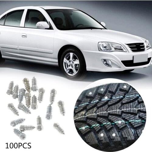 100Pcs 12mm Stud Screw Car Tires Studs Screw Snow Spikes Wheel Tyres ATV Anti-Slip Screw Stud Car Motorcycle Tires