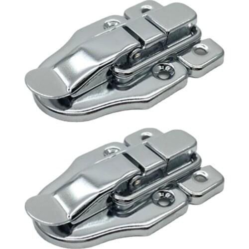 2sets Vintage Jewelry Wood Box Hasps Drawer Latches Decorative Suitcases Hasp Latch Buckle Clasp Furniture Hardware 40*60MM