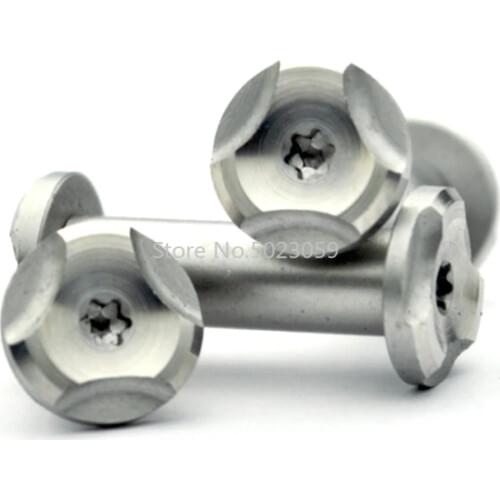 2Pairs Diy Knife Making Handle screw Folding Knife rivet Plum flower sharp Straight for Flilpper knife folding nut