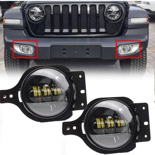 2019 Newest 4inch Led fog light LED fog lamp with Halo for Jeep 2006-2010 PT Cruiser Pair