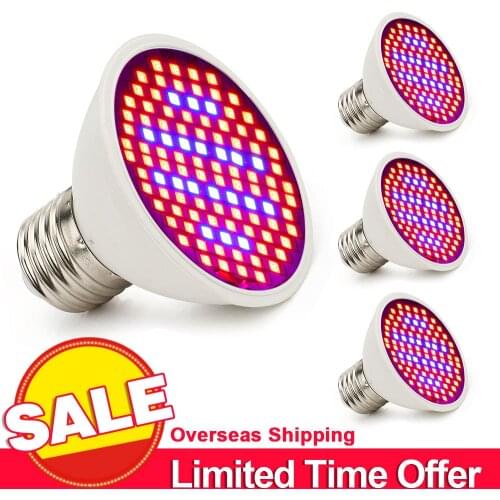 4pcs/Lot) 106 LEDs Grow Light E27 10W AC85-265V Full Spectrum Indoor Plant Lamp For Plants Vegs Plant Light Wholesale