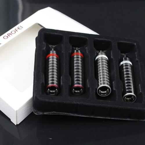 4pcs Hifi audio gaofei GF-RHO04R Rhodium plated RCA plug socket connector