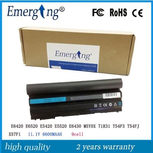 9Cell New Laptop Battery for Dell Latitude E6420 E6430 E6520 E6530 E5420 E5430 E5520 E5530 N3X1D T54FJ