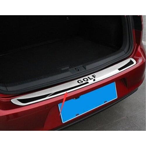 Car-covers 304 Stainless Steel Rear bumper Protector Sill fit for 2013-2014 Golf 7 Car styling Auto parts