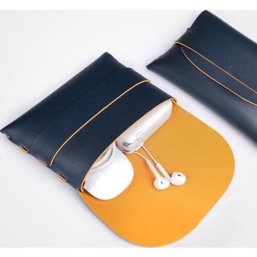 PU leather material Notebook Power pack Laptop power storage multi-function bag/Digital storage bag