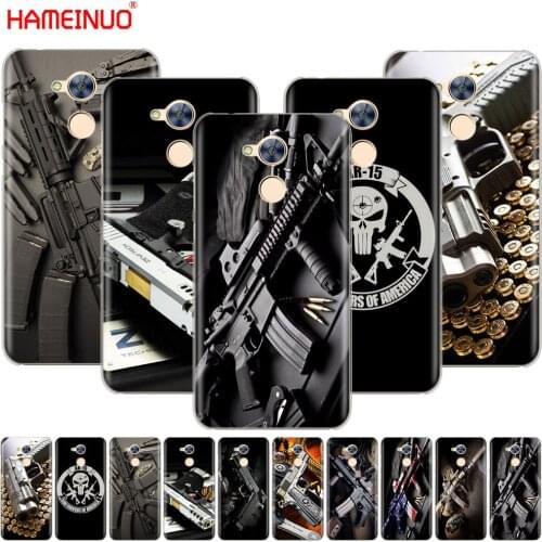 Nice Weapons Rifle Guns Sniper pistol bullet fashion Cover phone Case for Huawei Honor 10 V10 4A 5A 6A 7A 6C 6X 7X 8 9 LITE