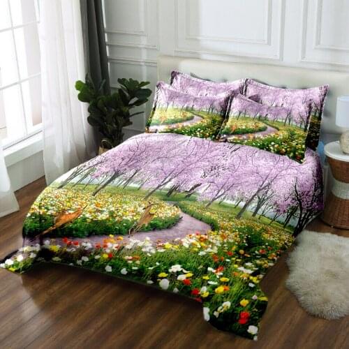 Flower 3D bedding sets bedsheet Duvet Pillowcase bed cover Twin Queen Bed Linen Home decorate Textiles Drop Ship California king
