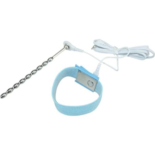 Electro shock stainless steel urethral sound penis dilator plug electric sex toys adult products