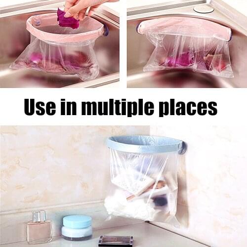 Hot Sale Creative Power Suction Cup Garbage Bag Kitchen Clip Garbage Storage Rack kitchen accessories organizer Dropshipping