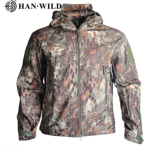 Autumn Mens Military Camouflage Fleece Jacket Army Tactical Clothing Multicam Male Camouflage Windbreakers Hunting Clothes