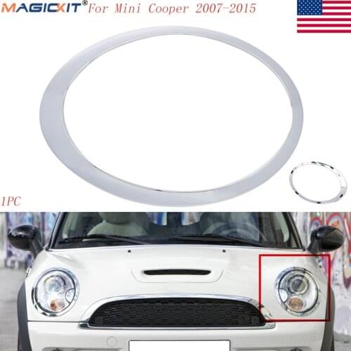 MagicKit 1X For MINI COOPER R55 R56 R57 R58 R59 N/S LEFT SIDE CHROME HEADLIGHT TRIM RING