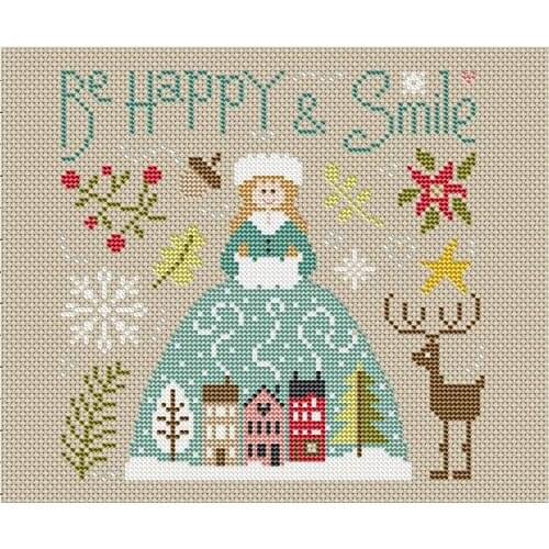 Cross stitch Handmade 14CT Counted Canvas DIY,Cross-stitch kits,Embroidery magazine private garden 27-26