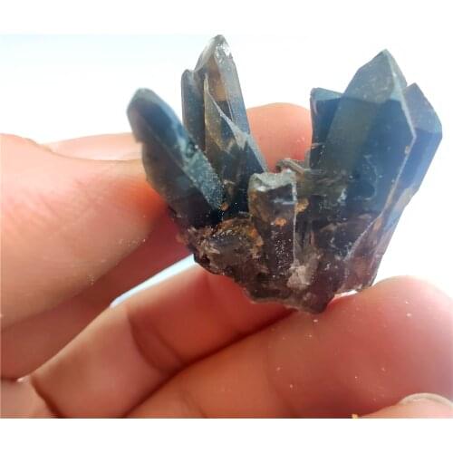 Natural Smoky Quartz Cluster Crystal Specimen Reiki Healing Reiki Stone Gift Succulent Planting Paving Stone