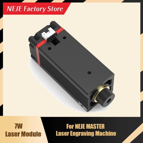 NEJE 7W 450nm Laser Tube Module Alumina Oxide Metal Engrave Machine Replacement for NEJE MASTER Laser Engraving Machine