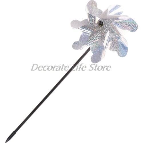 7 Leaves Bird Repeller Windmill Spinner for Outdoor Vegetable Garden Lawn Yard Decoration