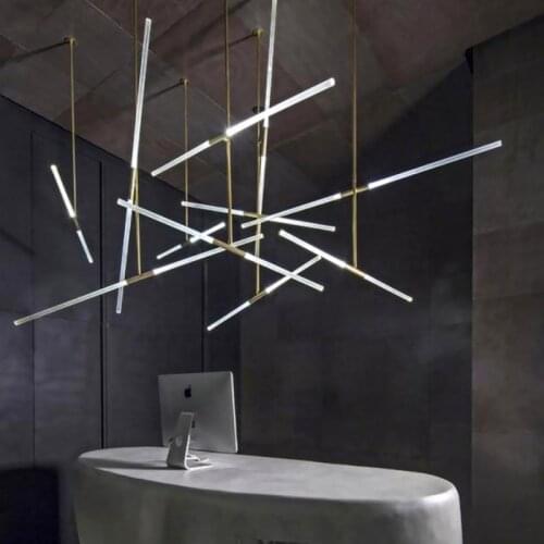 Post Modern Branch Light Ceiling Pendant Lamp Office Counter Island Loft Shop Hall DIY Decorative Lighting Fixture