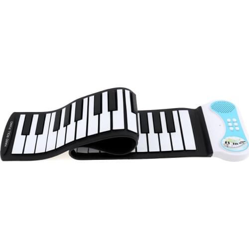Professional Silicon Flexible Hand Roll Up Piano Electronic Keyboard for Children Students Music Performance and Training