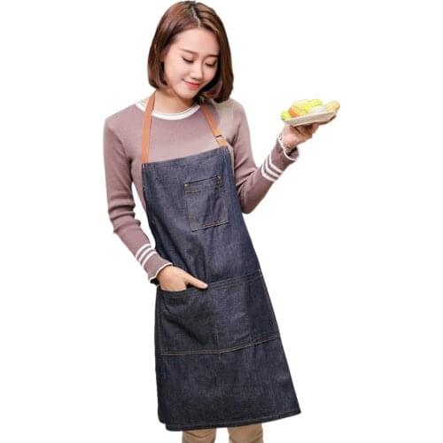 Cowboy Unisex Adjustable Bib Apron with 2 Pockets Cooking Kitchen Chef Women Men Aprons for Home Kitchen Restaurant Coffee house