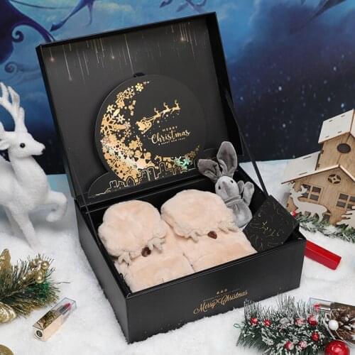 Christmas decorations for home 3D Hot stamping High grade gift box scatole natale коробка упаковка подарки на новый год packag