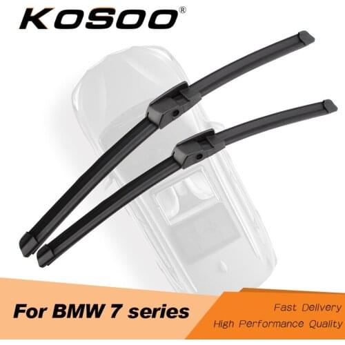 KOSOO For BMW 7 Series Car Wiper Blades E65 E66 E67 E68 F01 F02 F03 F04 G11 G12 730Li 730i 735i 740 745i 750i 760i 730d 740d 745