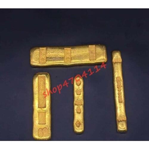 Jinmao gold ingot, barefoot gold, four gold ingots, exquisite crafts, collectibles