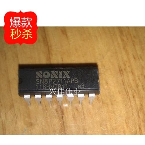 10PCS New original authentic SN8P2711 SN8P2711APB DIP14 with the word / non- word spot