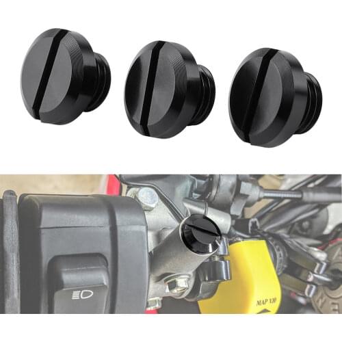 2pcs M10*1.25 Left Right-Hand Threaded Mirror Hole Plug Screw Bolts For Yamaha FZ09 FZ07 MT07 MT09 MT25 MT03 Tracer900 XSR900