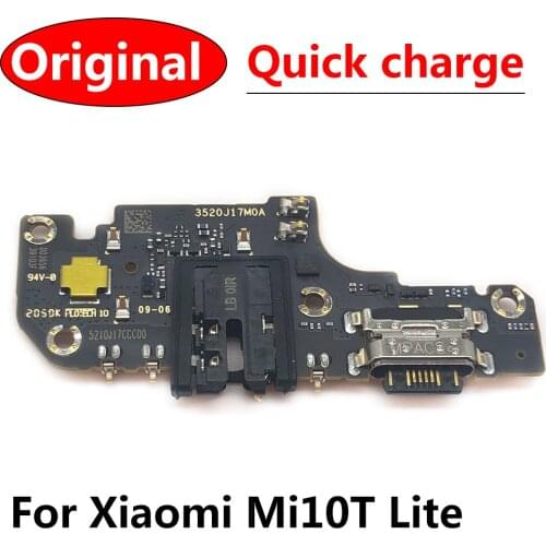 5Pcs，100% Original New Dock Connector Micro USB Charger Charging Port Flex Cable Board For Xiaomi Mi 10T Lite Replacement Parts