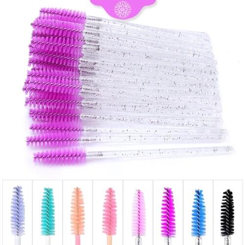 Eyelash Extension Disposable Eyebrow brush Mascara Wand Applicator Spoolers Eye Lashes Cosmetic Brushes Set makeup tools