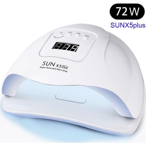 72W UV LED Nail Lamp with 36 Pcs Leds For Manicure Gel Nail Dryer Drying Nail Polish Lamp 30s/60s/90s Auto Sensor Manicure Tools