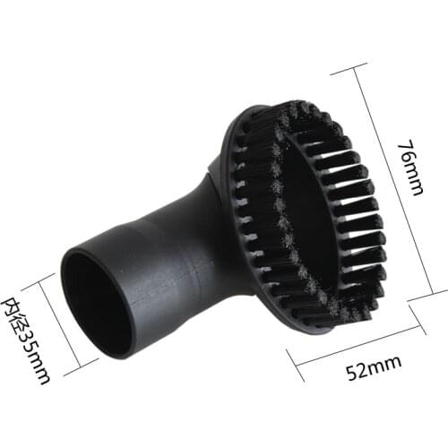 35mm Vacuum Cleaner Brush Accessories Suction Head Nozzle Rotary Round Small Accessories Interface Inner Diameter
