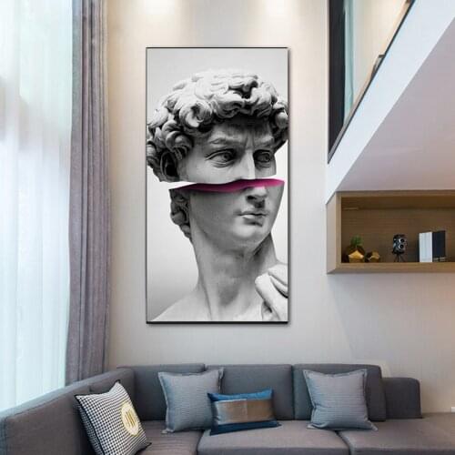 David Vaporwave Canvas Posters and Prints Funny David Canvas Paintings Modern Wall Picture Sculpture Art Home Decoration