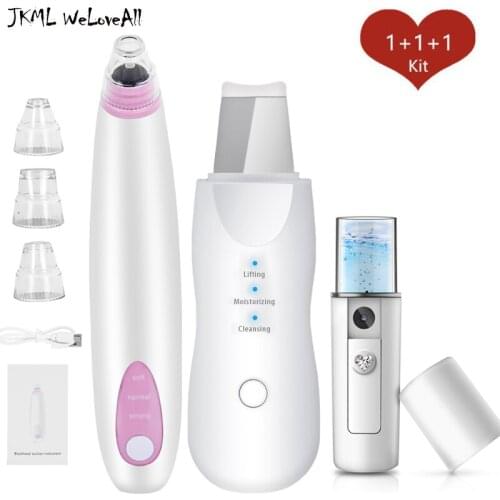 Blackhead Remover Vacuum Pore Cleaner Face Ance Pimple Removal Skin Scrubber Skin Care Black Head Remover Nano Sprayer Steamer