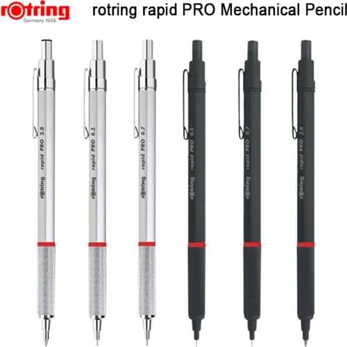 Rotring Rapid Pro 0.5/0.7/2.0mm Black/Silve Metal Mechanical Pencil Automatic pencil 1 piece