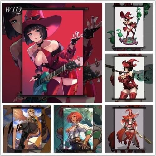 Guilty Gear I-No Millia Rage HD Print Anime Posters Wall Poster Canvas Painting Wall Decor Posters Wall Art Picture Home Decor