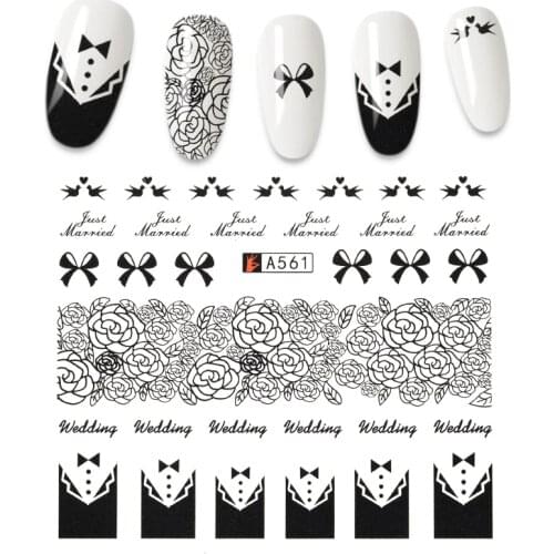 Manicure Sticker Kawaii Bunny Cat Nail Art Geometric Line DIY Collection Nail Polish Tape Nail Art Packaging