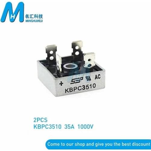 2PCS KBPC3510 KBPC 3510 35A 1000V AC Bridge Rectifier Diode New And Original