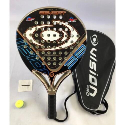 Men Padel Tennis Racket Carbon Fiber EVA Face Beach Tennis Padel Beach Racquet Racket Paddle Tennis With Cover -40