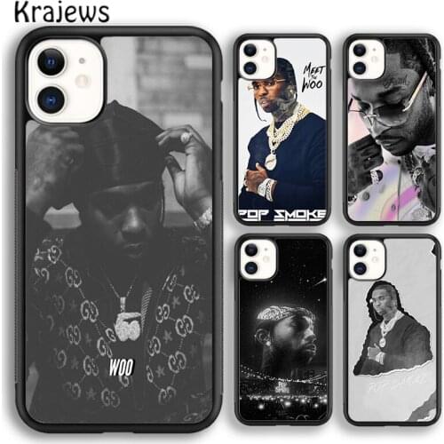 Krajews Rapper Pop Smoke Soft Phone Case Cover For iPhone 5 SE 6s 7 8 plus X XR XS 11 12 pro max Samsung Galaxy S8 S9 S10