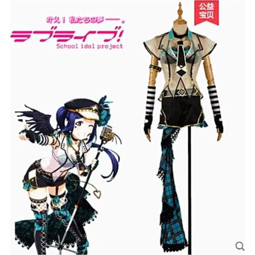 2019 New LoveLive!Sunshine!Aqours！Punk Rock Awakening Kanan Matsuura Dress Cosplay Halloween Christmas Outfit Free shipping